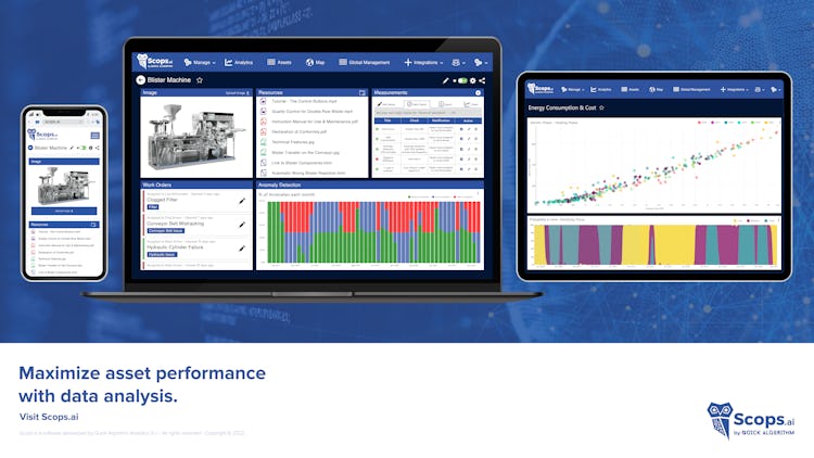 Scops screenshot: Maximize asset performance with data insight