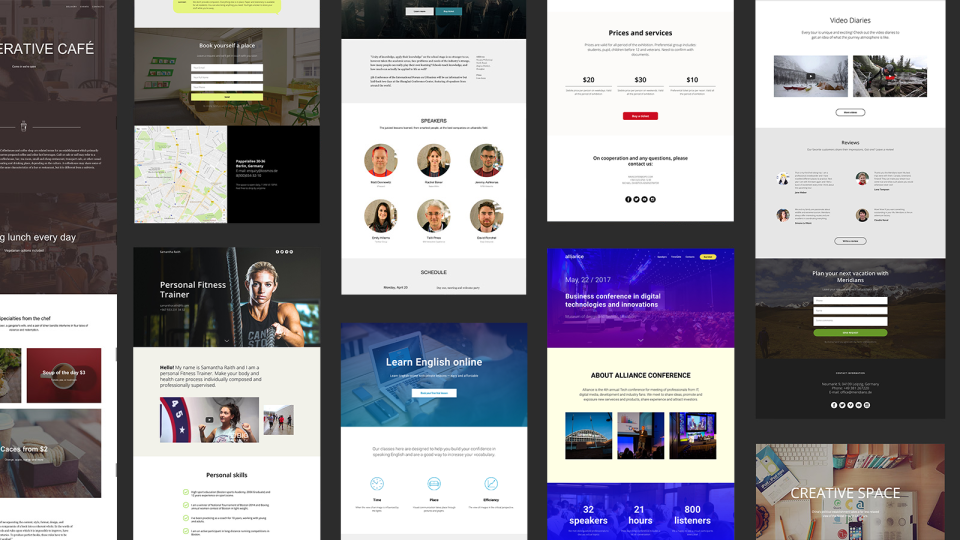 Save time by using pre-designed online store templates