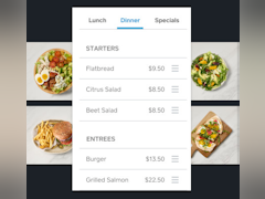 Square for Restaurants Software - Multiple menus can be created for different locations, dayparts, or seasonal specials - thumbnail
