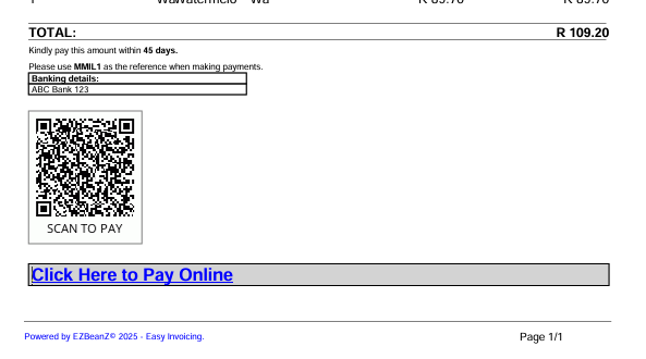 EZBeanZ Software - EZBeanZ scan to pay QR codes