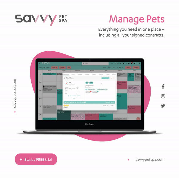 manage all of your customer and pet data at your fingertips 