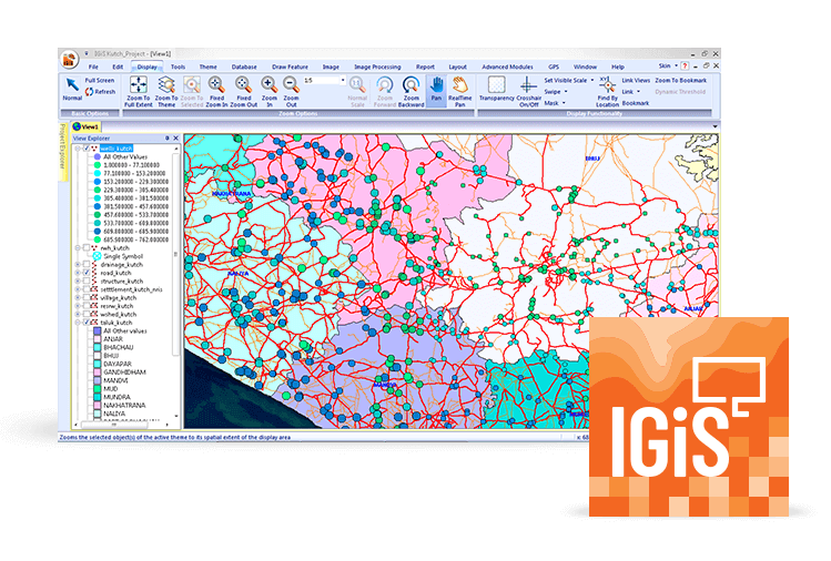 IGiS Desktop to create, process and analyse data