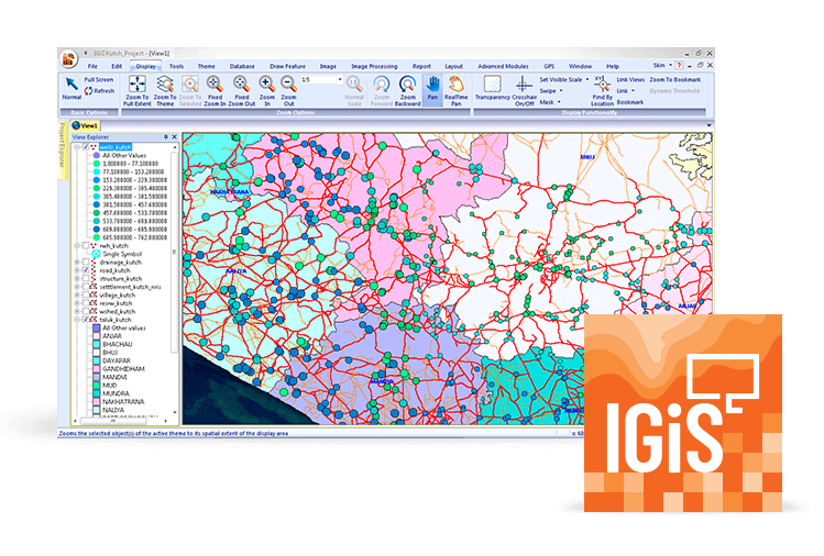 IGiS Enterprise Suite Software - IGiS Desktop to create, process and analyse data