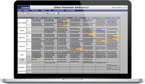 eSchedule Software - Multiple schedule views: hourly, daily, weekly, monthly