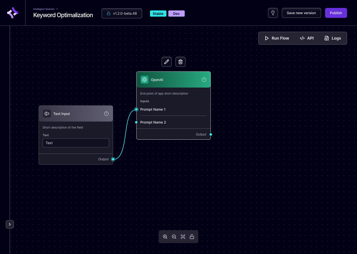 AgentRunner Software - AgentRunner editor view