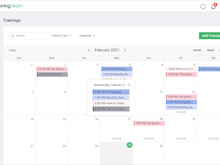 iSpring Learn Software - iSpring Learn calendar