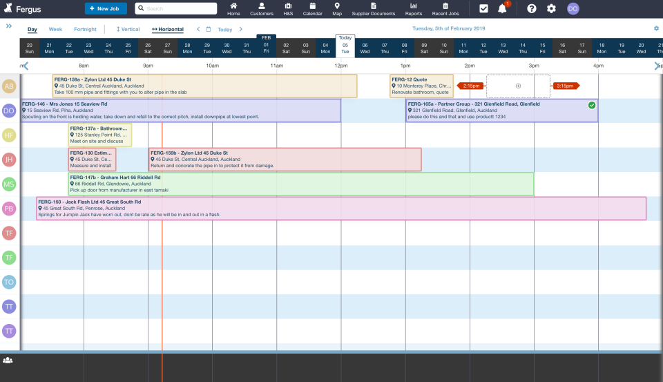 Fergus Software - Scheduling & Calendar