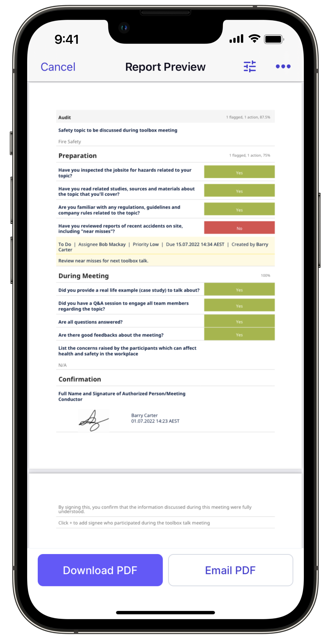 SafetyCulture Software - Create professional reports