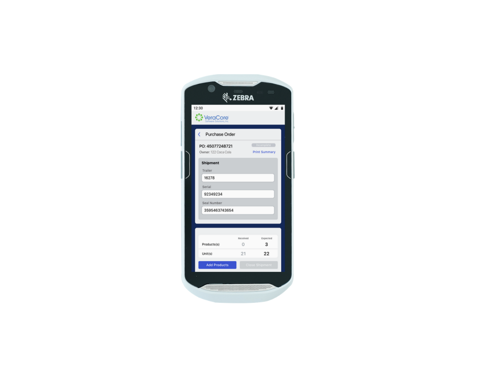 VeraCore Software - ASN mobile