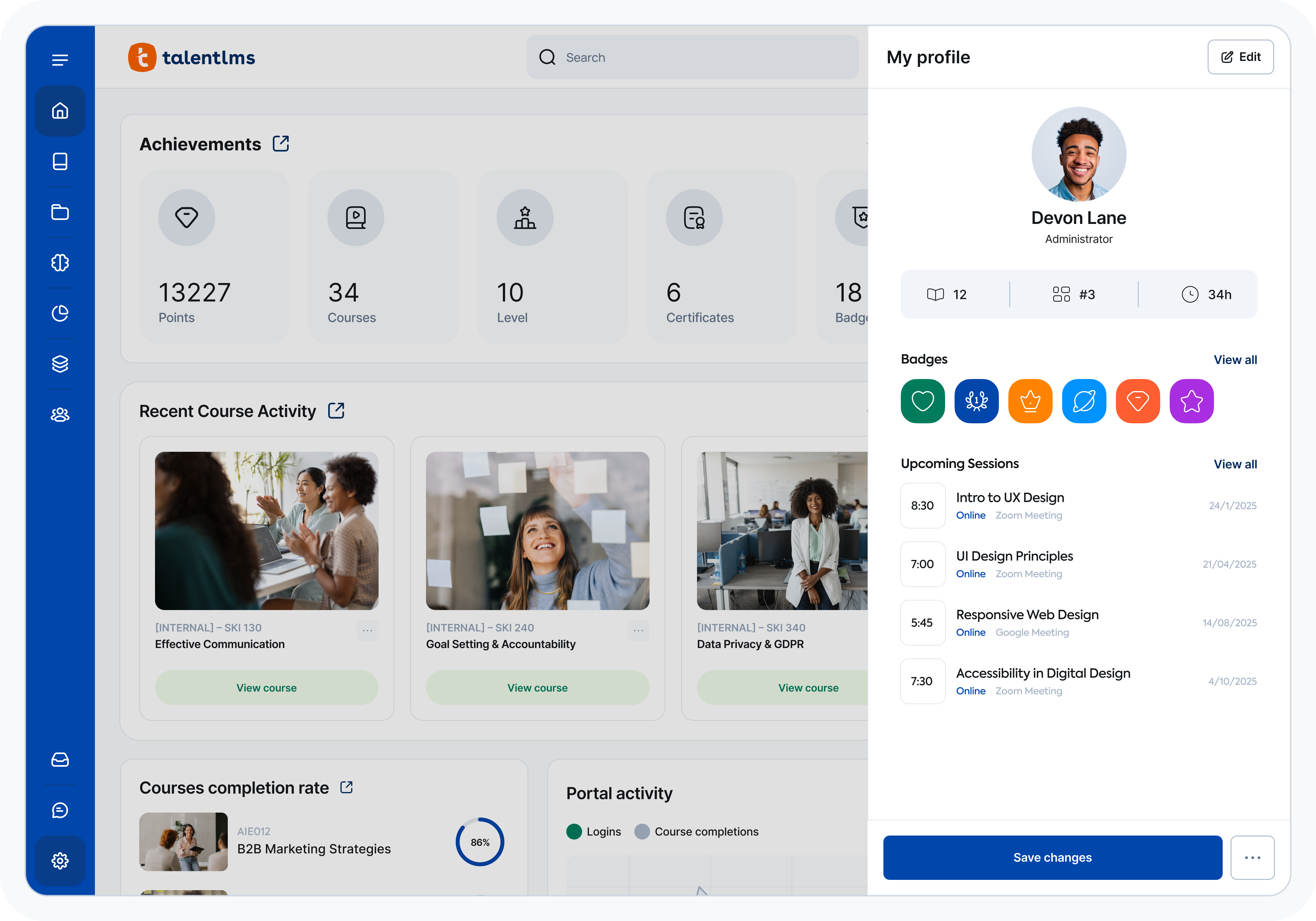 TalentLMS Software - TalentLMS User Management
Simplify admin work with bulk user management, roles, and permissions for streamlined training control.