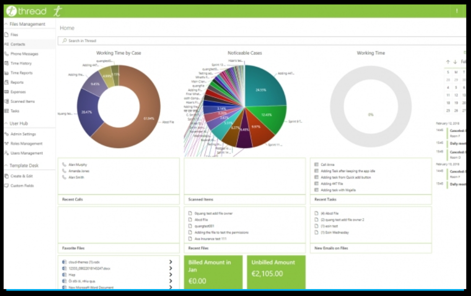 Thread Legal file management