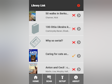 Liberty Software - Library Link allows users to view resources, and displays their availability in the resource list
