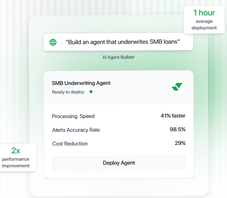 Uptiq screenshot: Uptiq Agent Builder in QORE