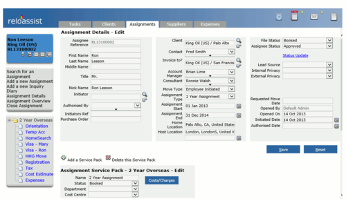 ReloAssist Software - 3