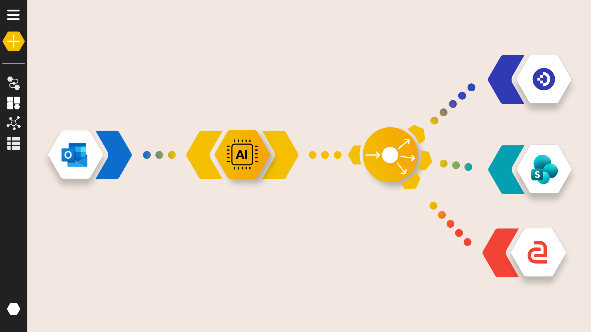 filehub screenshot: input files from various systems, create structured information with integrated IDP Services and share with your DMS or Enterprise Document Management System (ECM)