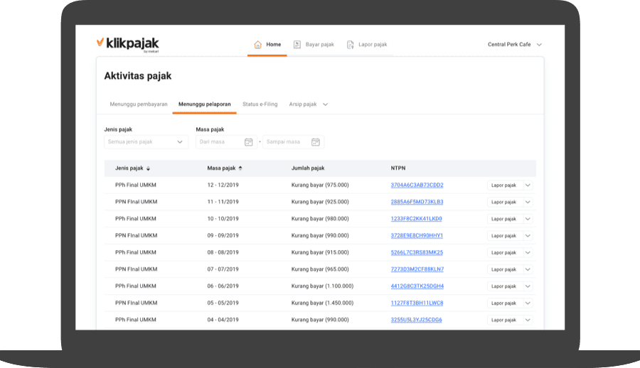 Mekari Klikpajak Software - 1