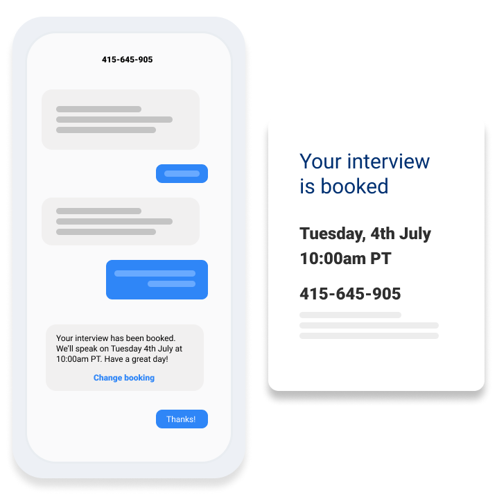 Make interview scheduling and screening seamless: Emi streamlines the entire hiring process and remove headaches for everyone involved. Automate screening and interview scheduling with 24/7 candidate communication.