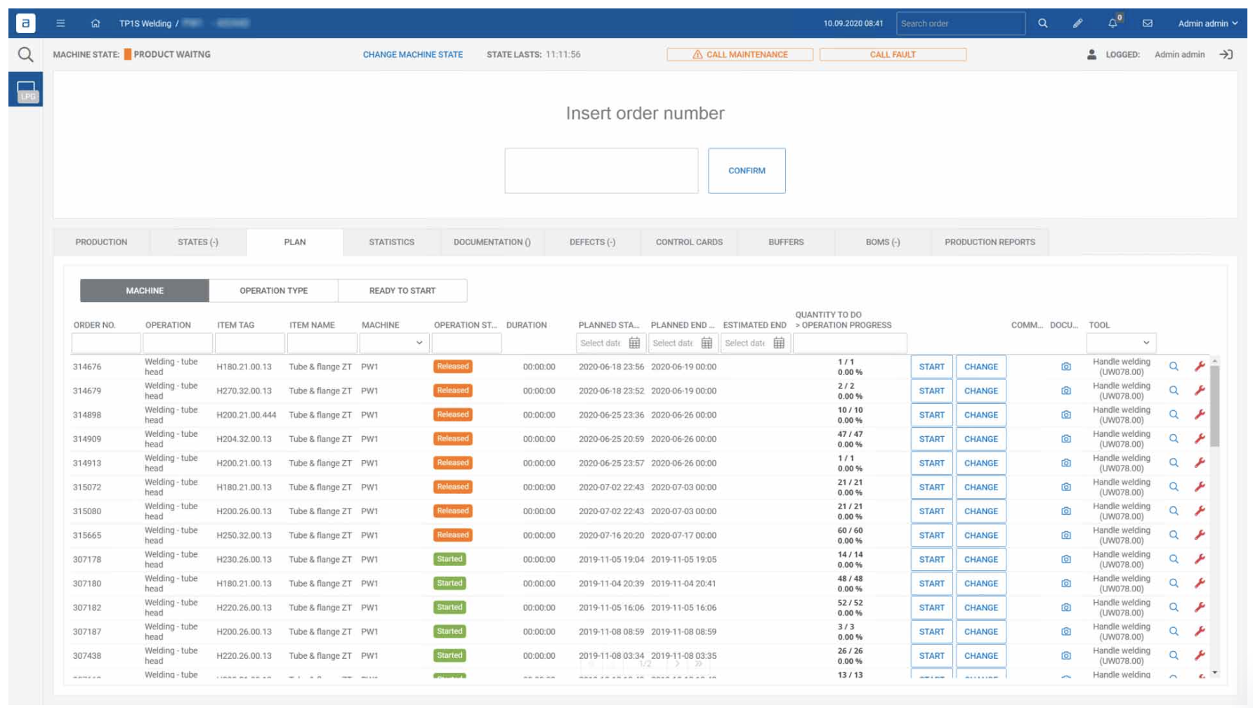 OEE Performance Monitoring Software - display all information regarding production