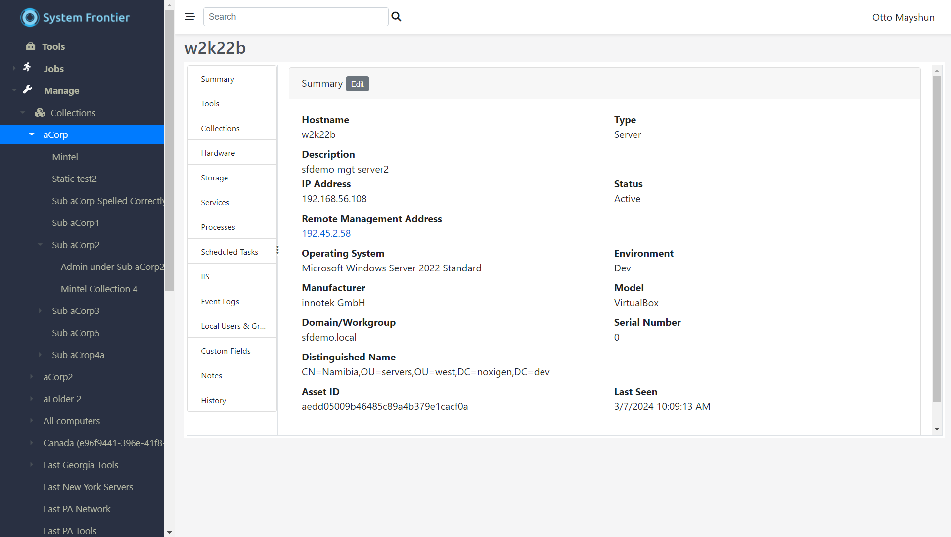 System Frontier Software - Computer management console with an array of built-in tools included in the Pro and Enterprise editions.