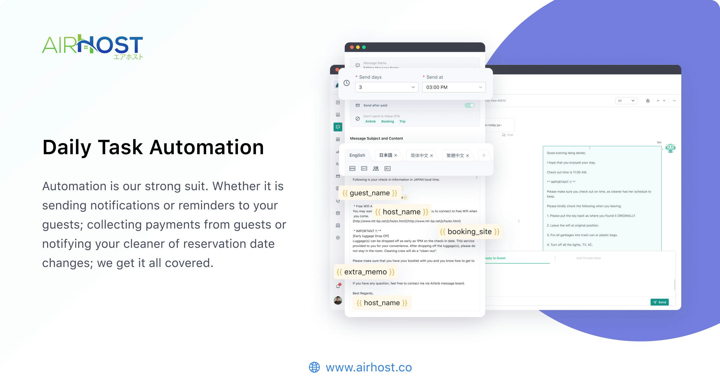 AirHost Software - Daily Task Automation