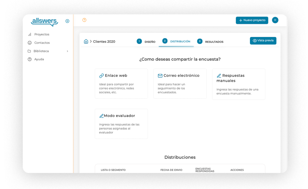allswers screenshot: allswers distribution