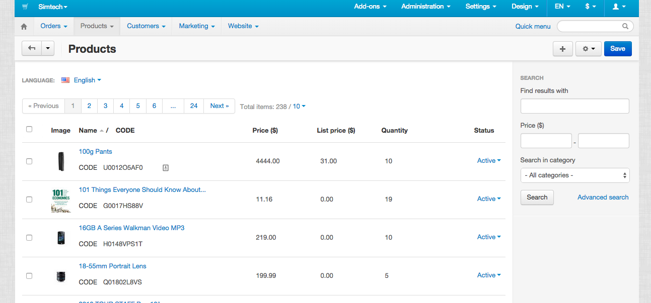 CS-Cart Store Builder