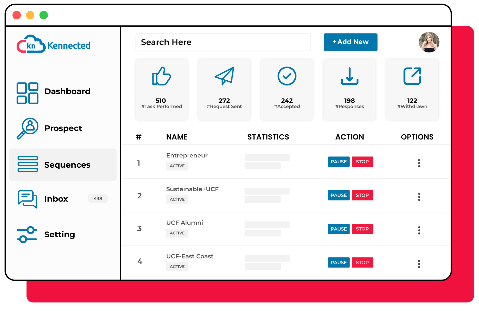 Get Key Insights With Campaign Metrics: With our detailed and real time analytics dashboard, you’re able to see which campaigns are driving the most results and track the health of your account based on your LinkedIn SSI score.