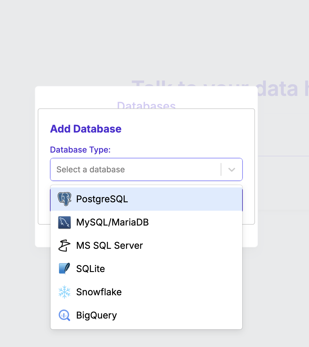 TalktoData Software - TalktoData connect with databases - thumbnail
