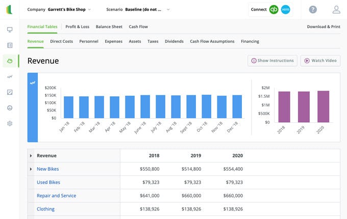 LivePlan Software - With LivePlan, you don't have to worry about navigating complex spreadsheets or breaking formulas in Excel. LivePlan takes you step-by-step through the process of creating the powerful financial reports you need for your business plan.
