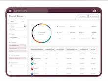 Rippling Software - Reports & Graphs: Easily create any report imaginable, and visualize them with custom graphs. You can track compensation changes, employee turnover, workforce diversity, and more.