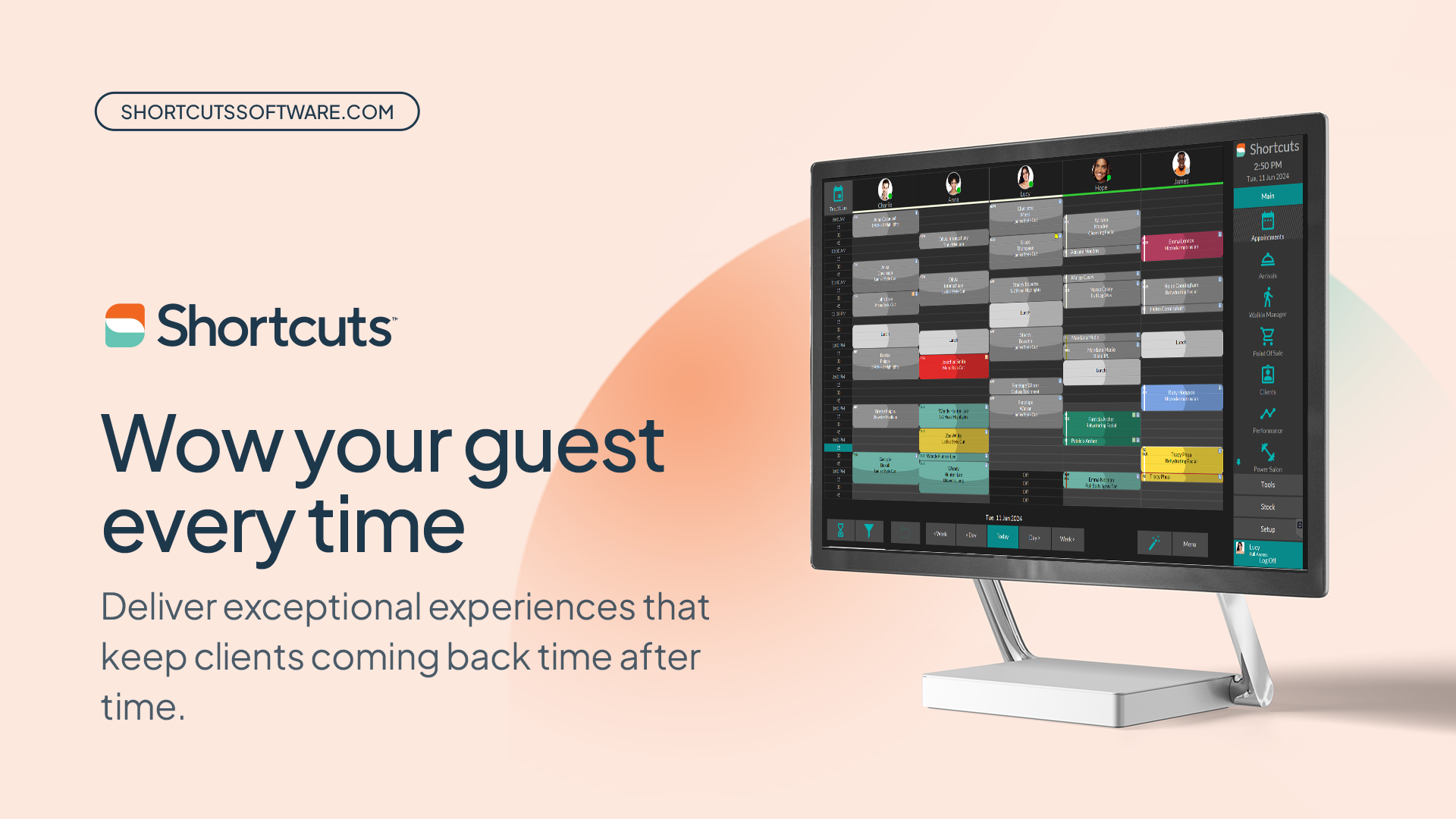 Shortcuts screenshot: Wow your guests