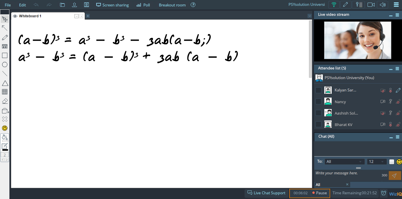 WizIQ Virtual Classroom
