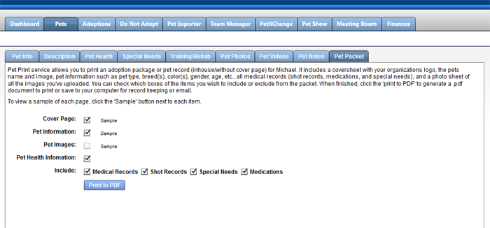 PetPal Manage Software - 5