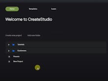 CreateStudio Software - CreateStudio project creation