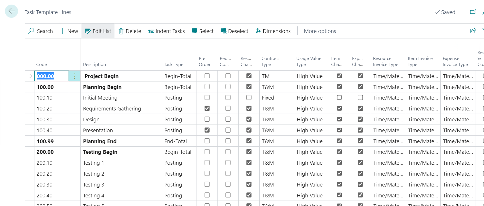 Progressus Software - Progressus Task Template