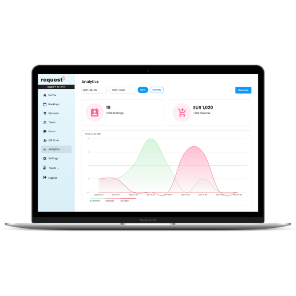 Request screenshot: Request custom reporting