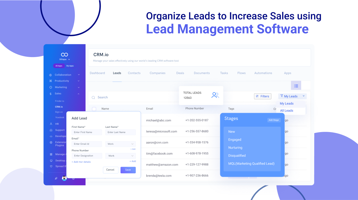 Organize Leads to Increase sales using Lead Management Software