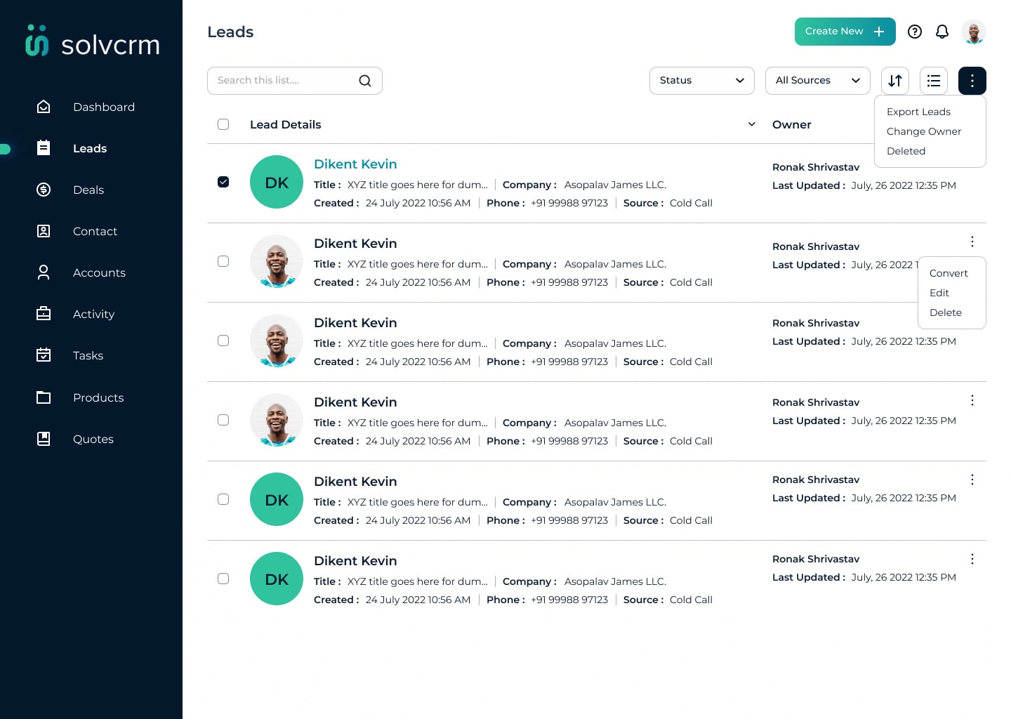 SolvCRM Software - 2