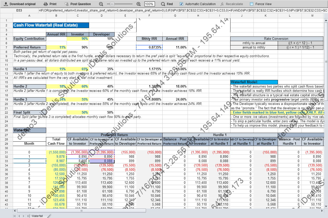 Secure Spreadsheets Technology