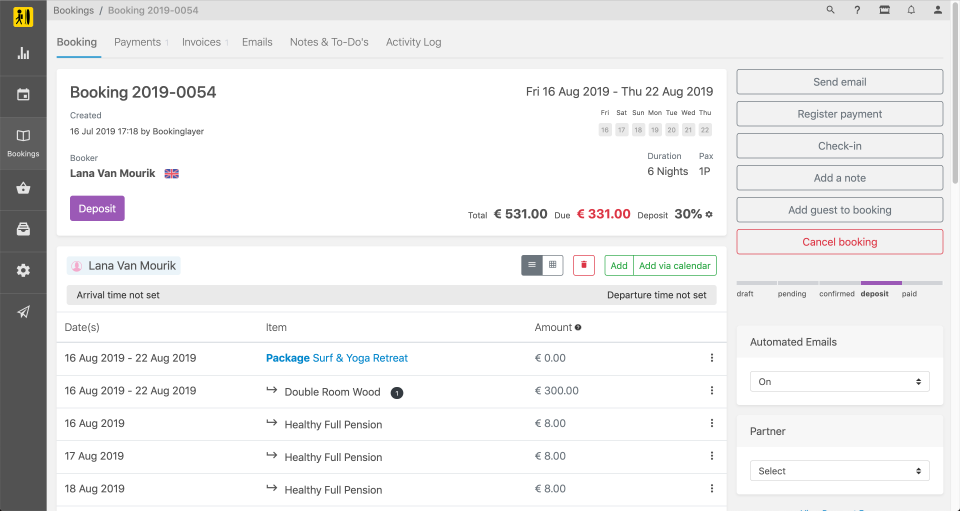 Bookinglayer Software - 3