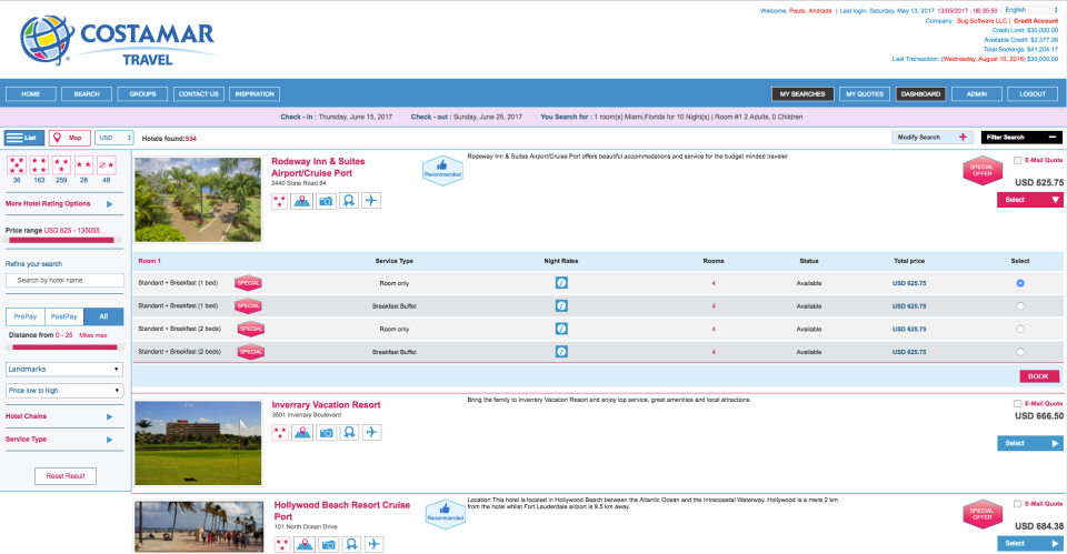 BugHotel Reservation System Software - Hotel booking engine