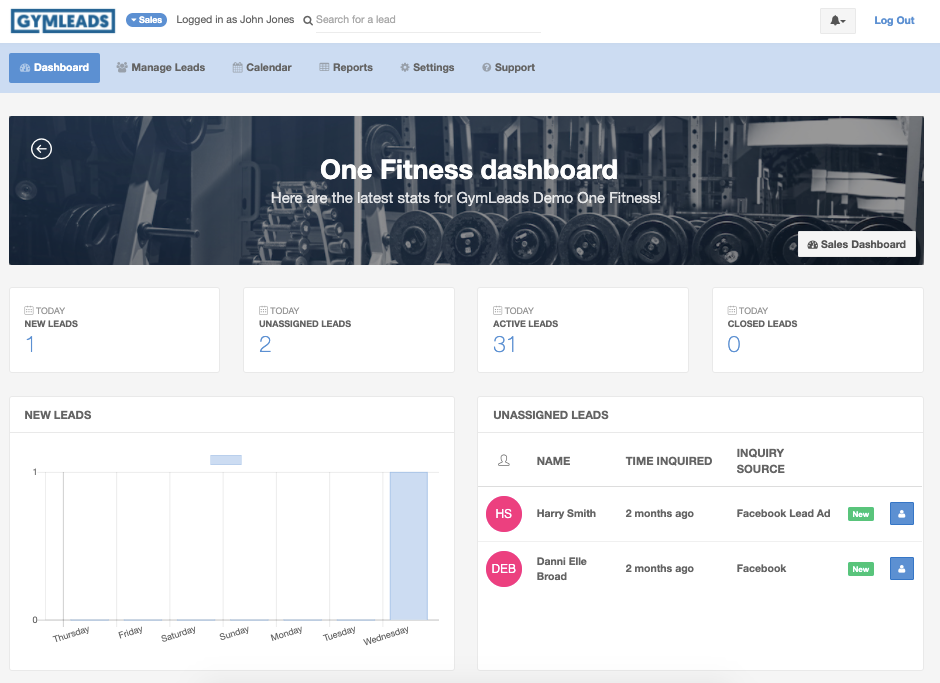 GymLeads Software - 5