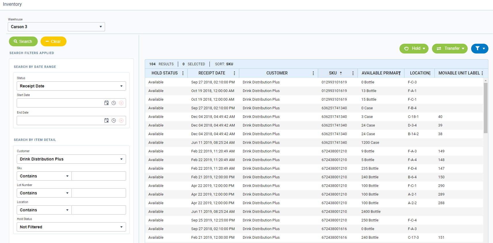 Manage Inventory
