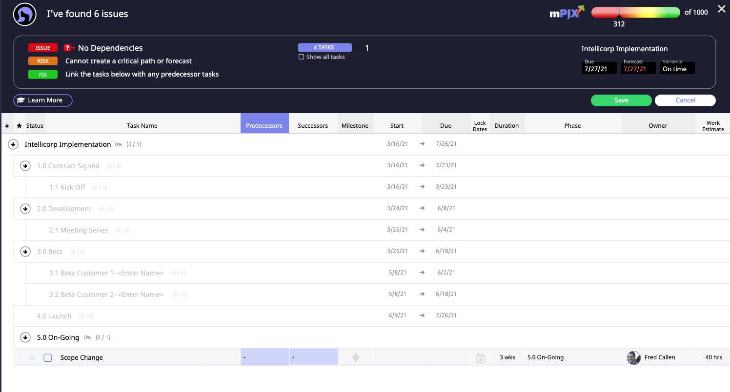Moovila Software - AI project management coach