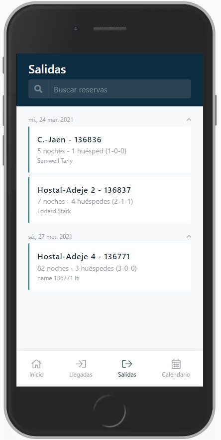 Icnea screenshot: Icnea departures