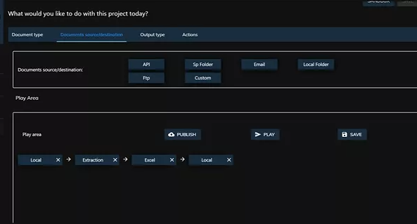 DocVision Software - DocVision source/destination configuration
