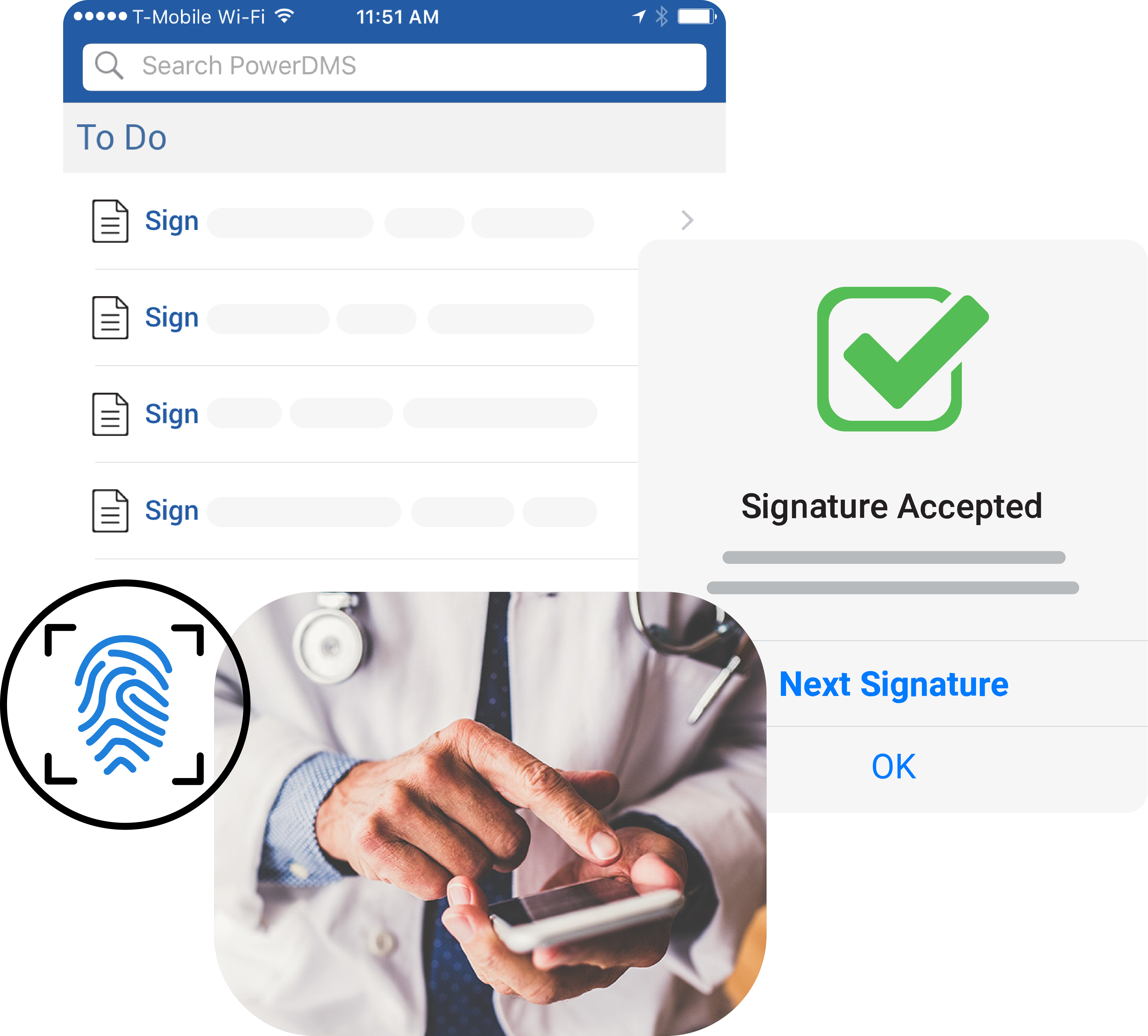 Hold employees accountable to important documents by capturing and tracking E-signatures.