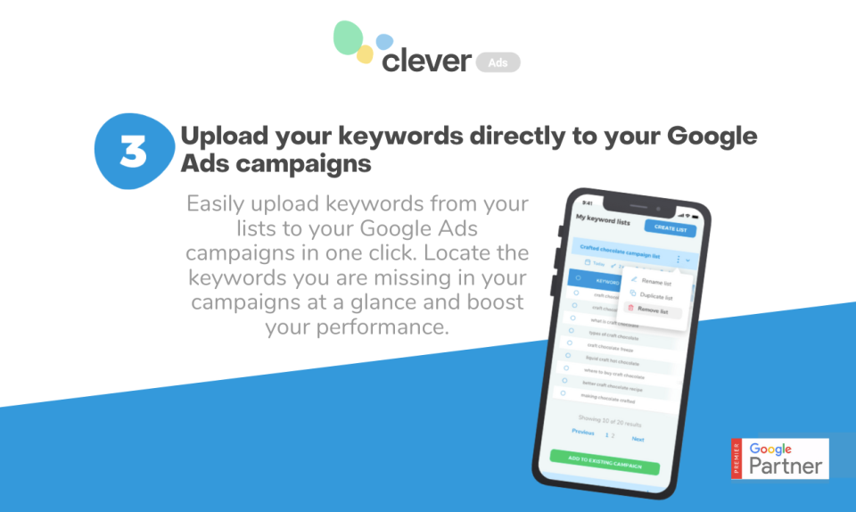 Clever Ads Keyword Planner Logiciel - 5