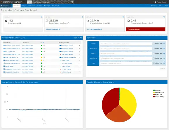 Security Manager by FireMon screenshot: Protect hybrid networks