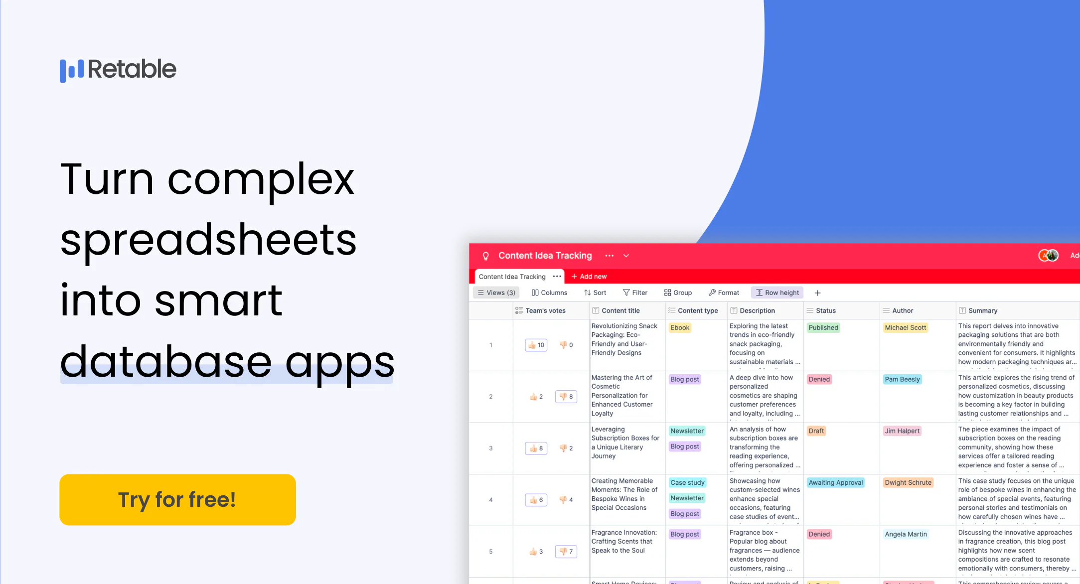 Retable Price, Features, Reviews & Ratings - Capterra India